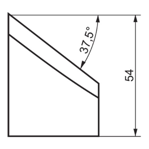 TRADEMASTER - INTERNAL TOOL BIT IB375/54 37.5 DEG X 54MM HIGH